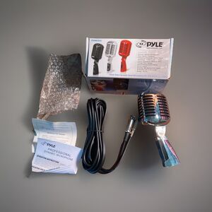 PDMICR42SL Vintage Retro Style Dynamic Studio Desktop Vocal Microphone (N4)